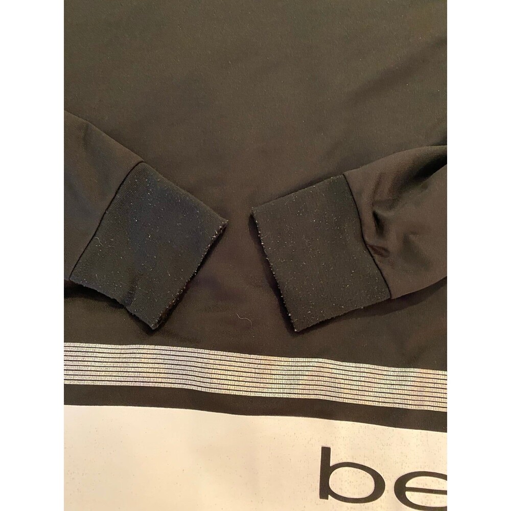 Bebe Hoodie‎ Athletic Top Black Size Medium Pullover  Womens Stylish comfortable - Picture 8 of 8